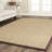 Debroh Natural Fiber Seagrass Solid Color Rug-1549893406