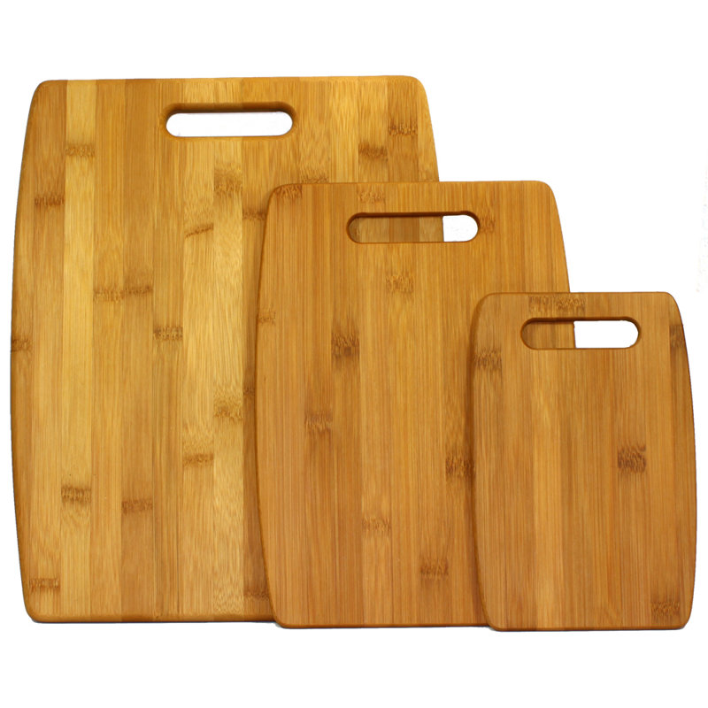 Wood Bamboo Cutting Board Set