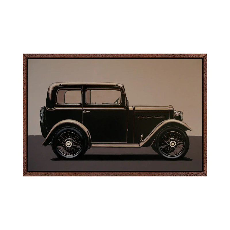Morris Minor Saloon 1928 by Paul Meijering - Floater Frame Gallery-Wrapped Canvas Giclée on Canvas