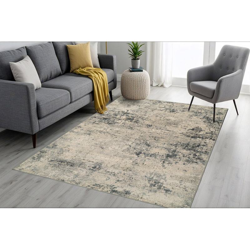 Tapis gris Maurin, Rectangle 3 pi 11 po x 5 pi 7 po
