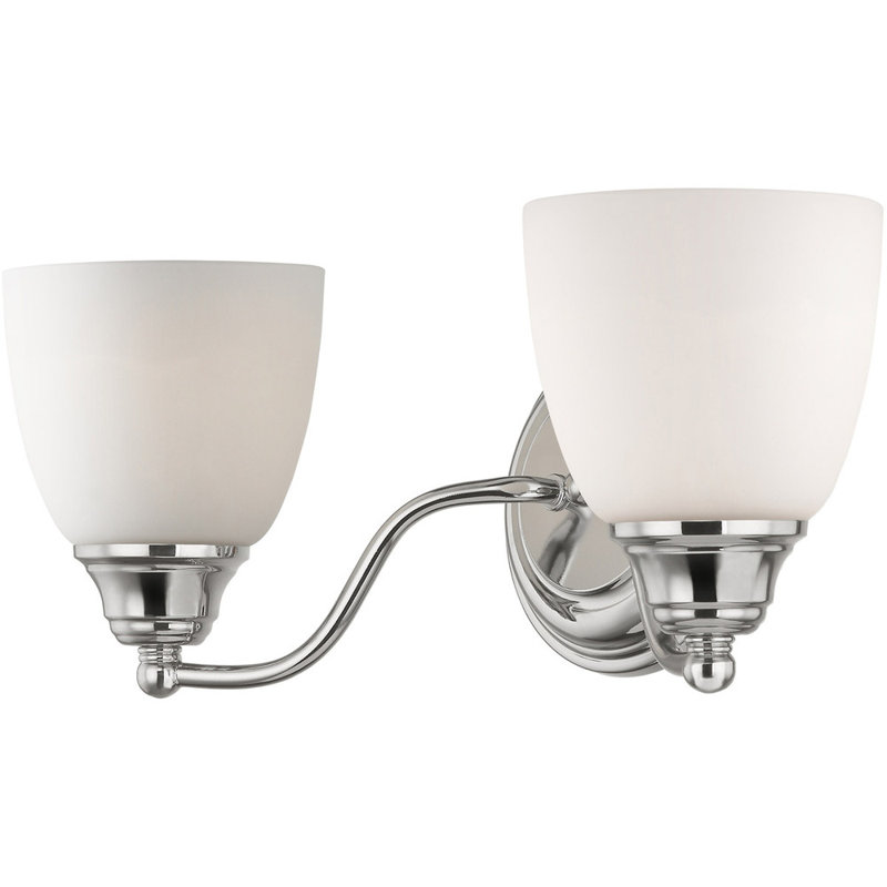 Éclairage pour meuble-lavabo à 2 lumières, Chrome poli