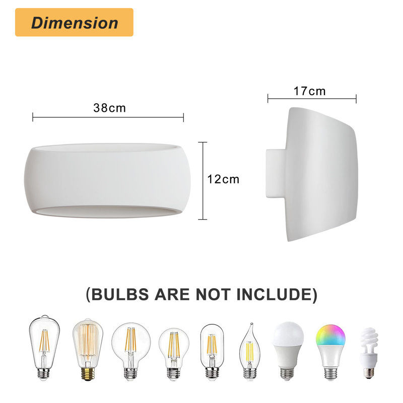 Camyria Wrought Iron Up & Downlight,  12cm H x 38cm W x 17cm D