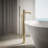 Occasion Floor-Mount Bath Filler Trim With Handshower-91590219
