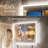 Palmina LED Medicine Cabinet with Mirrored Side Panels, Dimmable 3-Color Front Lighting & Ambient Back Glow, Anti-Fog, Outlet, Clock & Sensor Light, Surface/Recessed Mount-1947559700-1947559696