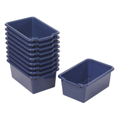 ECR4Kids Scoop Front Storage Bins, Multipurpose Organization, 10-Piece -  ELR-0481-NV