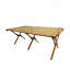 Table de salle à manger portative pliable en bois multifonctionnelle, naturelle intérieure et extérieure universelle, naturel