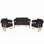 Teddy fleece 2-seater Sofa, Metal Frame-1010295172