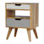Aliza 45cm W Solid Wood Bedside Table
