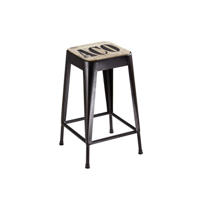 Factory Counter Stool with Metal Frame