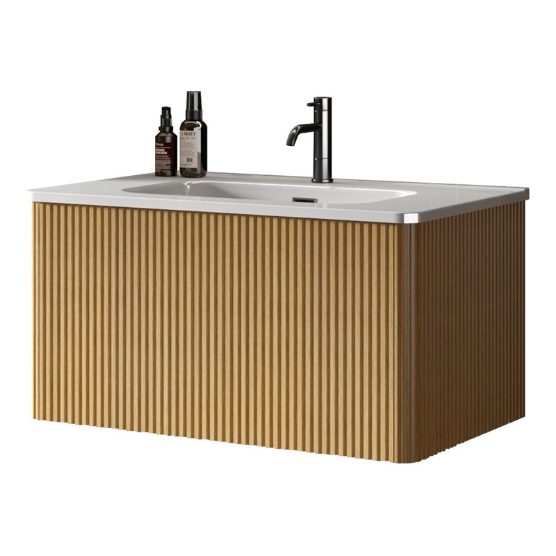 Rangement pour salle de bain Woolcott, Chêne, H 15,6 po x l 29,9 po x P 18,3 po