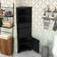 Armoire de salle de bain autoportante Fetiere, armoire haute triangulaire avec tiroirs et tablettes réglables-601294641