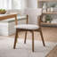 Ensemble de 2 chaises d'appoint de salle à manger Bety, design Mid-Century, tissu beige clair-122594766-122594763