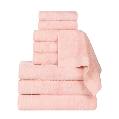 Ensemble de serviettes en rayonne de bambou et en coton mélangé hypoallergénique