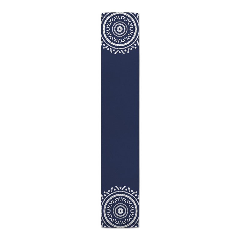 Chemin de table Anre, L 72 po x P 16 po, Bleu marine