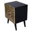 2 Drawer Brass Bed Side