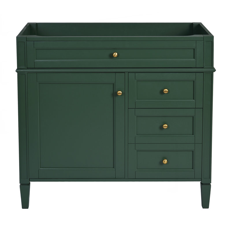 Meuble-lavabo 36 po sans lavabo supérieur, Vert