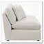 Chaise sans accoudoirs Greeley Ivory - Tissu semblable au lin - Hydrofuge