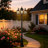 Outdoor Post Light Dusk To Dawn Sensor 3-head Outdoor Lamp (Full)  Built-in Outlet