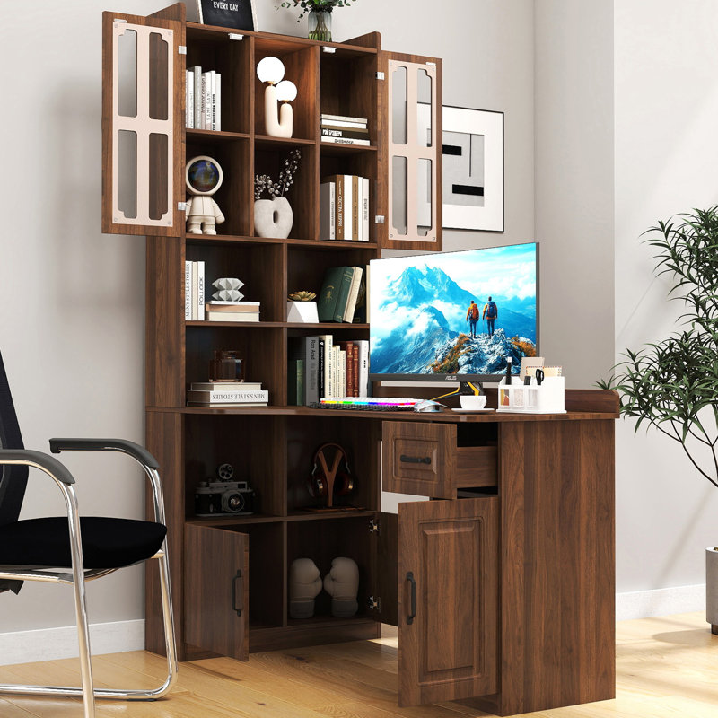 L-Shaped Computer Desk With Storage