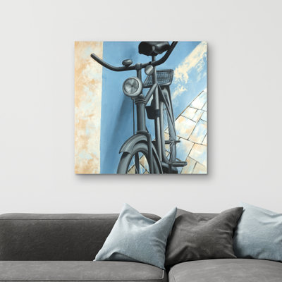 Abandoned bicycle - 32"x32" art on canvas