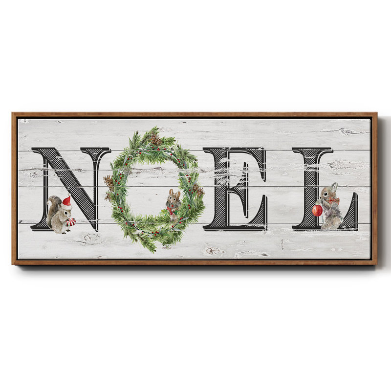 Farmhouse Noel - toile encadrée, H 20 po x l 50 po
