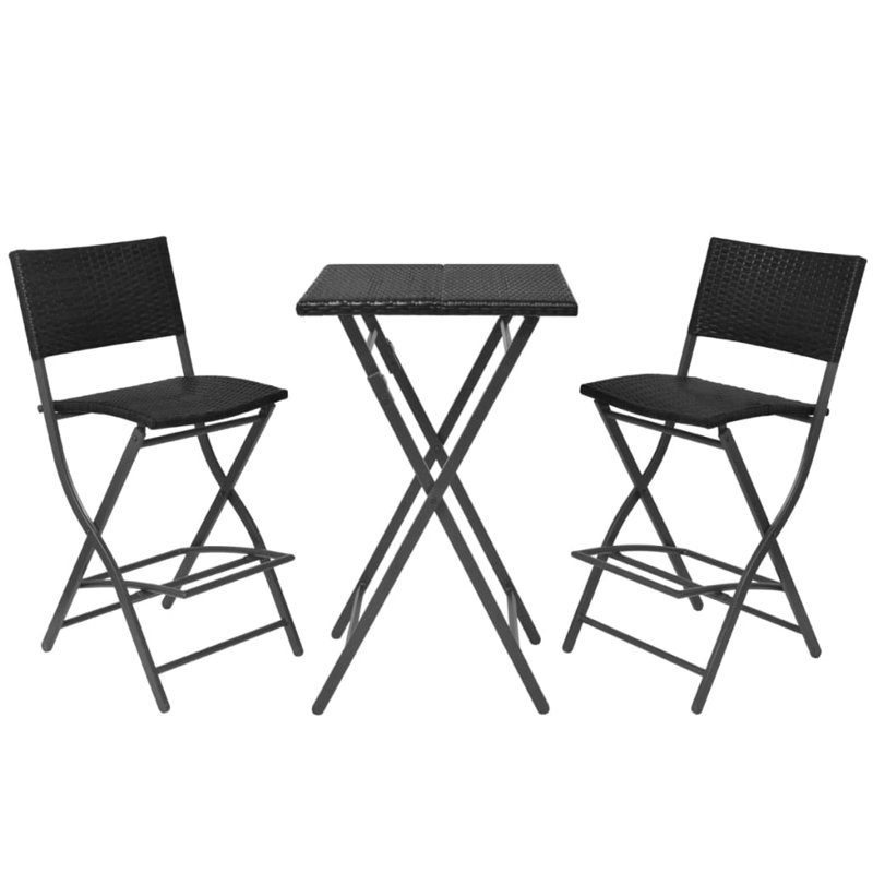 2 - Person Dining Set, Black