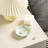 Green Ceramic Flower Ring & Jewelry Dish