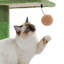 Arbre à chat Ellamaria de 90,2 à 108 po du sol au plafond avec plateforme, hauteur réglable, boule jouet, conception anti-basculement pour les chats jusqu'à 10 lb.