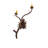 18" Wide Lone Pine 2 Light Right Wall Sconce