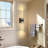 Modern Crystal Wall Sconces With Bubble Led Bathroom Light Fixture（2 Pack）-721256359