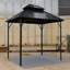 Pavillon de jardin 10X10FT, pour l'extérieur avec toit en acier double couleur