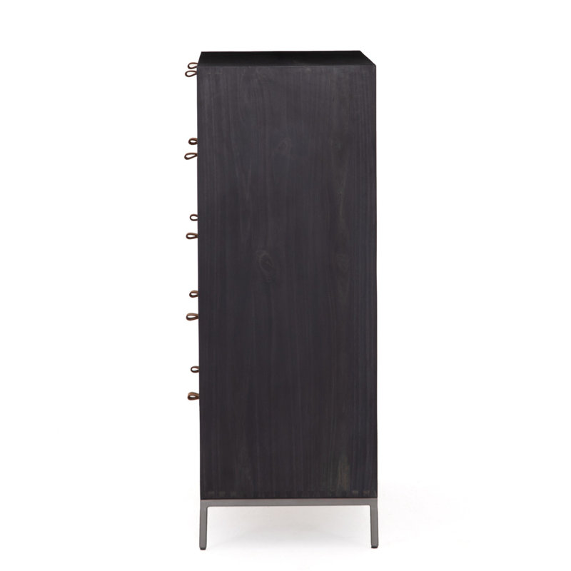 Trey 5 - Drawer Dresser, Black Wash Poplar