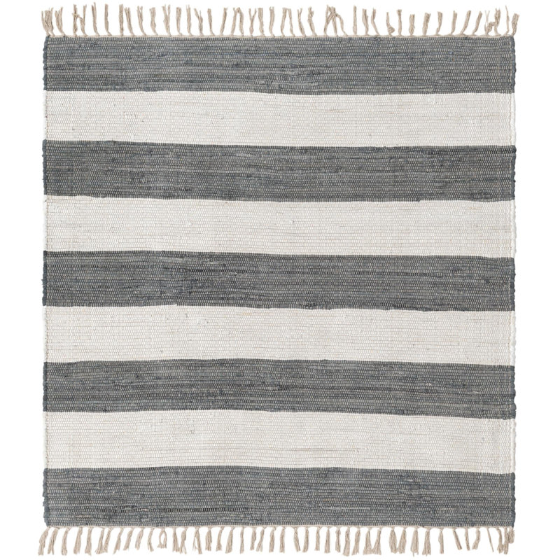 Tapis en coton Carlotta, Carré 5 pi 1 po