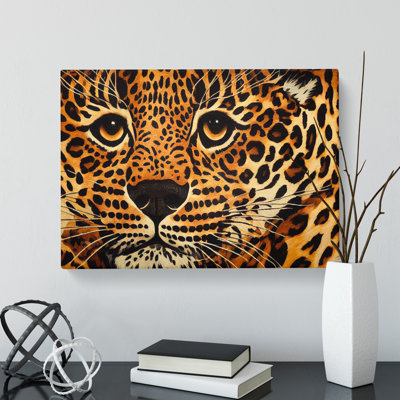 Dreamy Leopard - Wrapped Canvas