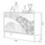 Buffet rétro en bois manufacturé doré-294649319