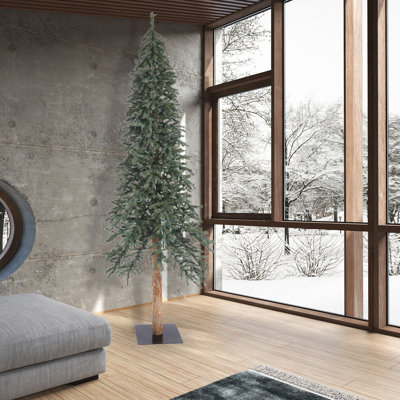 Natural Bark Alpine 9' Pine Christmas Tree