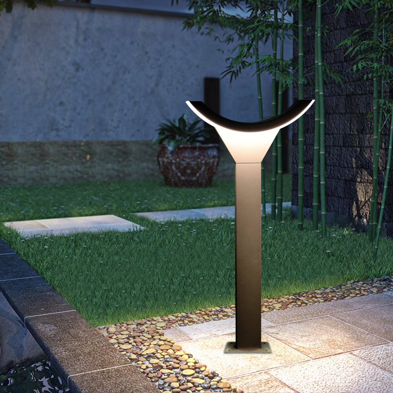 Lanterne d'extérieur à DEL 23,6 po IP54, H 23,62 po x l 11,54 po x P 4,33 po, Noir