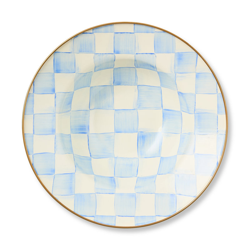 Sky Check Serving Bowl