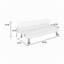 Canapé réglable Kanepe 66 po L x 32 po P x 30 po H en polyfibre capitonnée aspect lin