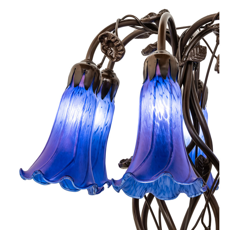 Meyda Tiffany & Stained Glass Table Lamp, Blue