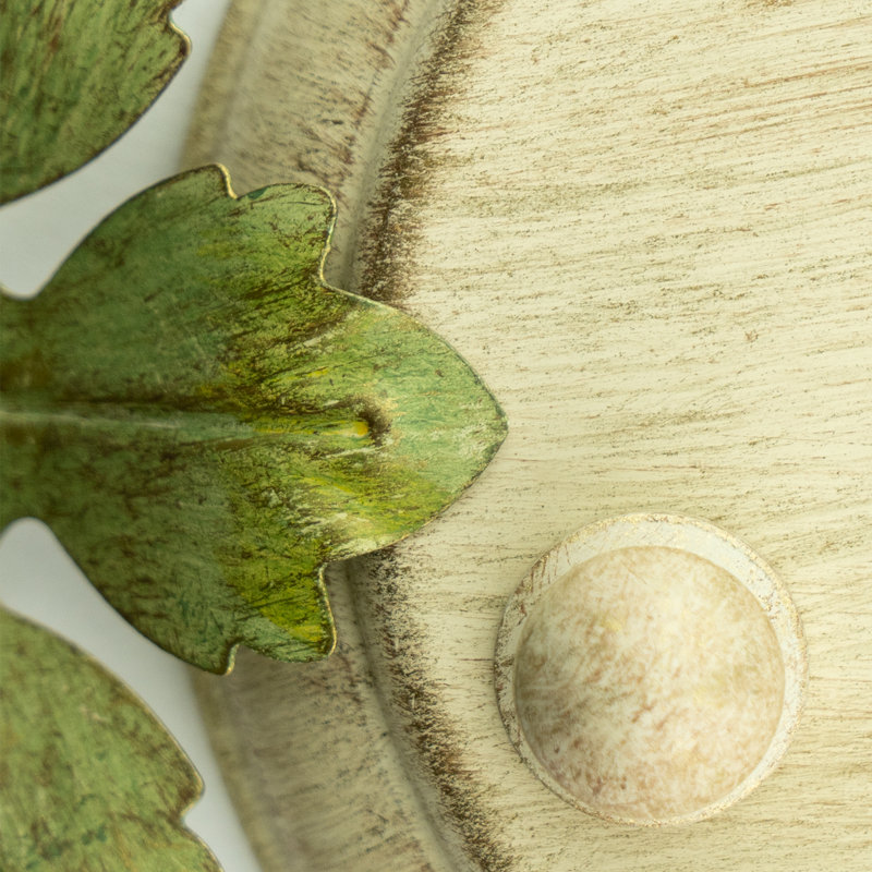 Maniteau 5 Light Champagne Green Tea Chandelier, 18.5"H x 23"W x 23"D