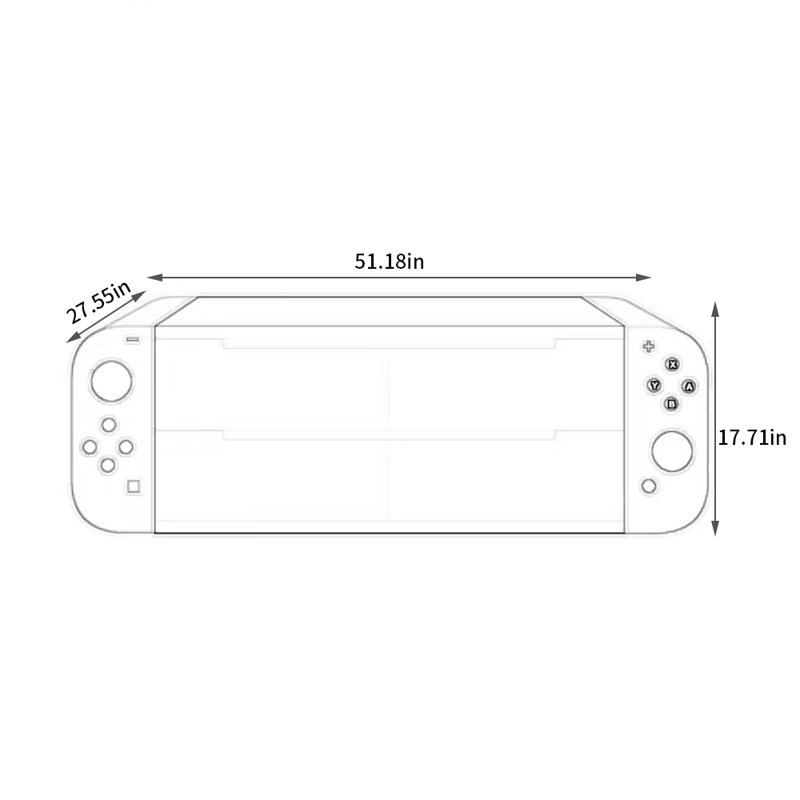 Table basse avec poignée de rangement pour salle de jeux