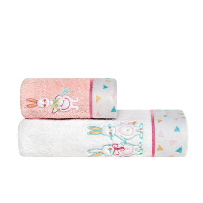 Funny Rabbits Hand Towel