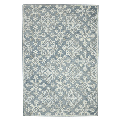 Laurent Hand-Tufted Geometric Natural Wool Area Rug