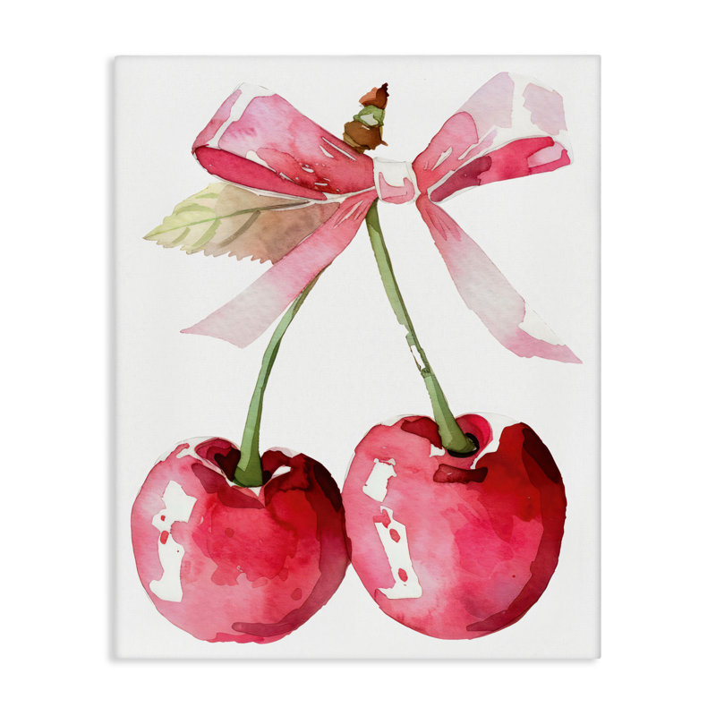Cerises avec toile chic, design par Creative Studio, H 30 po x l 24 po