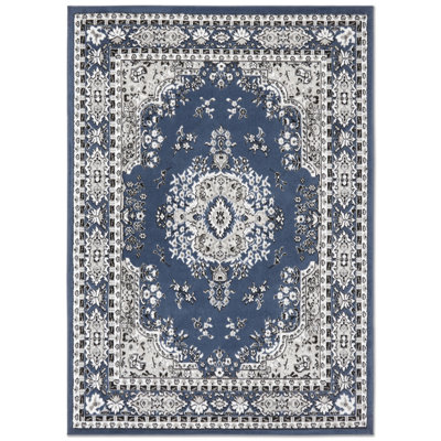 Tapis bleu Modena
