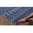 Dounia Transitional Performance Navy Blue/White Area Rug-1031944751
