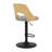 Hittel Swivel Upholstered Adjustable Height Counter Stool with Metal Frame-99418679