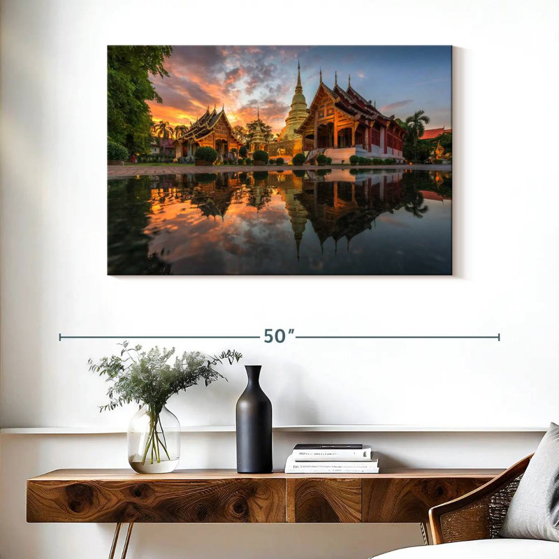 Adella Buddhist Wat Phra Singh, 26" H x 39" W