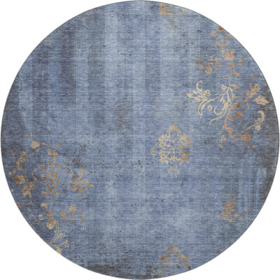 Premium Machine Washable Mayfield AMF1788 Floral Rug